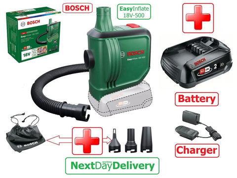 SALE best PRICE - £78.97 - BOSCH EasyInflate 18V-500 Cordless AIR PUMP KIT - 0603947270 4053423242942