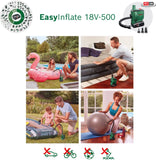 SALE best PRICE - £49.97 - BARE TOOL - BOSCH EasyInflate 18V-500 Cordless AIR PUMP - 0603946200 4053423240115