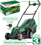 SALE best PRICE - £132.97 - BOSCH Universal ROTAK 37-565 240v Mower CORDED 06008A6573 4053423322125 LA  **** PAY PAL & AMEX payments ONLY online or call free on 0800 731 7008 to pay via VISA MASTERCARD ****