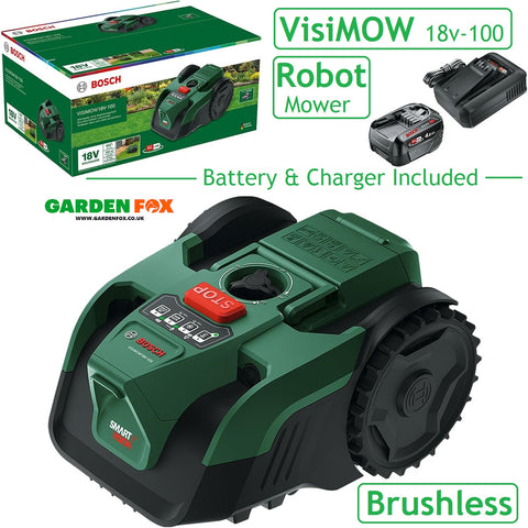 SALE best PRICE - £323.97 -  new BOSCH VisiMOW 18V-100 Autonomous ROBOT MOWER - 06008E1070 4053423706550 LA RO
