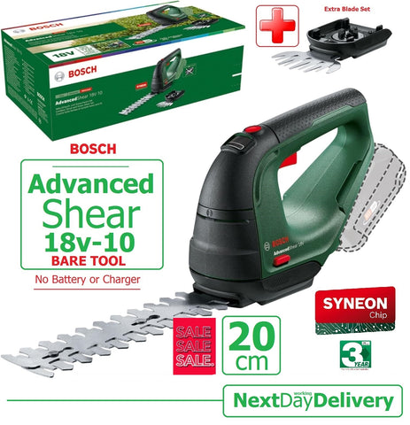 SALE best PRICE - £79.97 - BARE - BOSCH Advanced SHEAR 18V-10 Grass Hedge SHEARS 0600857001 4059952558417 HEC **** PAYPAL payments ONLY online **** for ALL CARD PAYMENTS call our sales team on - 01787 313488 - to pay via VISA MASTERCARD AMEX  ****
