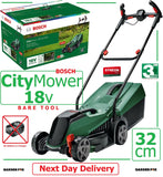 SALE best PRICE - £189.97 - BARE TOOL - BOSCH CityMOWER 18-32-300 32cm Cordless 06008B9AS08 4059952562995  LA  **** PAYPAL & AMEX payments ONLY online or call free on 0800 731 7008 to pay via VISA MASTERCARD ****