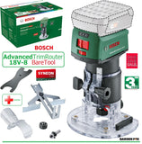 SALE best PRICE - £126.97 - BARE TOOL BOSCH AdvancedTRIM Router 18V-8 Cordless 06039D5000 4059952582443