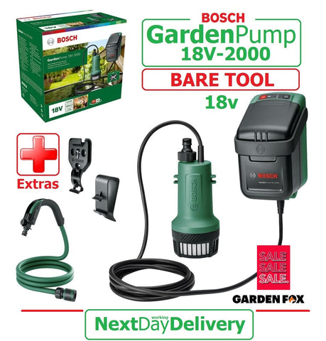 SALE best PRICE - £82.97 - BARE TOOL BOSCH GardenPump18-2000 Rainwater Garden Pump 06008C4203 4059952617541