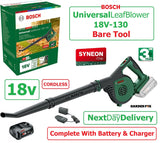 SALE best PRICE - £112.97 - BOSCH Universal LEAF Blower 18V-130 (18V) 2.5AH KIT 06008A0670 4059952631615 LV