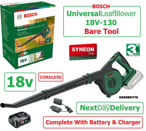 SALE best PRICE - £112.97 - BOSCH Universal LEAF Blower 18V-130 (18V) 2.5AH KIT 06008A0670 4059952631615 LV
