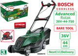 SALE best PRICE - £344.97 - BARE TOOL - BOSCH Advanced ROTAK 36V-44-750 Cordless LawnMOWER 06008B9G00 4059952658063 LA **** PAY PAL & AMEX payments ONLY online or call free on 0800 731 7008 to pay via VISA MASTERCARD ****