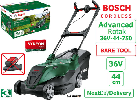 SALE best PRICE - £329.97 - BARE TOOL - BOSCH Advanced ROTAK 36V-44-750 Cordless LawnMOWER 06008B9G00 4059952658063 LA