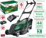 SALE best PRICE - £489.97 - BOSCH AdvancedROTAK 36V-44-750 Cordless 6.0AH MOWER 06008B9G71 4059952658117 LA ****PAY PAL & AMEX payments ONLY or call 0800 731 7008 to pay via VISA MASTERCARD****
