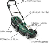 SALE best PRICE - £139.97 Webb Mains 240V Corded Electric Lawnmower 14" 36cm WEER36 5055661901086 LA **** PAYPAL & AMEX payments ONLY online or call free on 0800 731 7008 to pay via VISA MASTERCARD ****