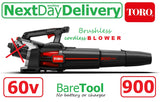 SALE best PRICE - £169.97 BARE TOOL TORO FlexFORCE 60V Cordless Brushless Garden BLOWER 51900T 9310317989877 LV ** PAYPAL payments ONLY online ** for ALL CARD PAYMENTS call our sales team on - 07786 810644 - to pay via VISA MASTERCARD AMEX*