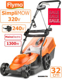 SALE PRICE - £86.97 FLYMO SimpliMow 320V (Vision) 240v CORDED Lawnmower 970637601 7333377068346 LA