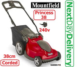 SALE best PRICE - £174.97 - MOUNTFIELD Princess 38 240v Mains Electric Mower 294380063/M21 8008984843028 LA **** PAYPAL payments ONLY online **** for ALL CARD PAYMENTS call our sales team on - 01787 313488 - to pay via VISA MASTERCARD AMEX  ****