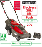 SALE best PRICE - £204.97 - MOUNTFIELD Electress 38Li Kit Cordless Lawnmower 291382063/M21 8008984846333  LA  **** PAYPAL & AMEX payments ONLY online or call free on 01787 313488 to pay via VISA MASTERCARD ****