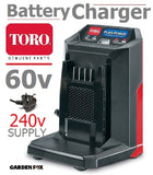 new £79.97 TORO Flex-FORCE 60V - 5 AMP BATTERY CHARGER - 81805 9310317818052