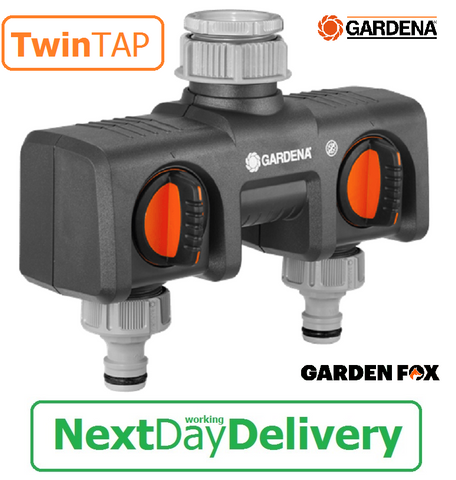 new £27.97 GARDENA Twin-Tap Connector 8193-20 4078500819305