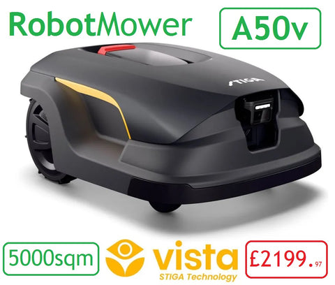 SALE best PRICE - £2199.97 - STIGA A50V Vista ROBOT MOWER up to 5000sqM * CLICK & COLLECT or visit & purchase in store * 2R9113028/UKS 8008984872301 RO  DEPOSIT
