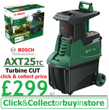 £299.97* - SALE best PRICE - £299.97* BOSCH AXT25TC **** CLICK & COLLECT or purchase in store **** new Bosch AXT25TC Garden SHREDDER 0600803371 4059952640143 SRHD