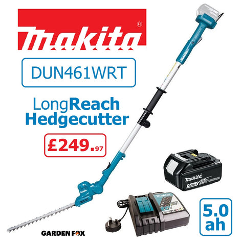 SALE best PRICE - £249.97  ( CLICK and COLLECT ONLY ) - MAKITA LXT-18V POLE Long Reach Hedgecutter 46cm DUN461WRT 0088381745246 HEC ****PAY PAL & AMEX payments ONLY or call 0800 731 7008 to pay via VISA MASTERCARD****