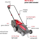 Best PRICE - £129.97 - MOUNTFIELD Electress 38 240v MainsElectric Mower 291380063/M22 8008984854222 LA