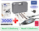 SALE best PRICE £77.97 DREMEL 3000-1/25 Multi-Tool Plus EXTRAS F0133000JR 8710364074693 DR