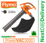 SALE best PRICE - £79.97 - FLYMO PowerVAC 3000 240v Mains Electric Garden Vacuum 9676581-01 7391736326964 LV