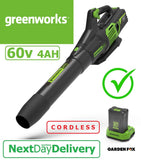 Genuine GREENWORKS Axial GD60AB 60V 4.0AH Cordless PRO Blower KIT 8938528991932+67100 LV