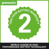 SALE PRICE - £129.99 GreenWORKS 40V 2.0AH Battery & Charger Pack GWGSK40B2 - 6952909068732