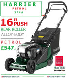FREE Servicing - £679.97 - new Hayter * CLICK & COLLECT or visit & purchase in store * new Hayter Harrier 41 16" Push Rear Roller Alluminium Body MOWER Code 374A  MOWER Cost £679.97 LA