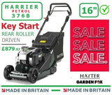 SALE PRICE - £879.97* - HAYTER ****CLICK & COLLECT or Purchase in Store**** new Hayter Harrier 41 16" VS Button Start Autodrive Rear Roller MOWER Code 376B SOH LA