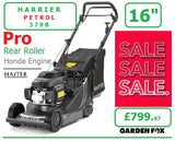 SALE PRICE - HAYTER £799.97 ** CLICK & COLLECT OR VISIT & PURCHASE IN STORE * * new Hayter Harrier 41 16" PRO Autodrive Rear Roller MOWER - Honda Engine - Code 379B SOH LA