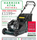 FREE Servicing - new £1199.97 Hayter * CLICK & COLLECT or visit & purchase in store * new Hayter Harrier 48 Autodrive Rear Roller MOWER - Code 474A Mower Cost New £1049.97 LA