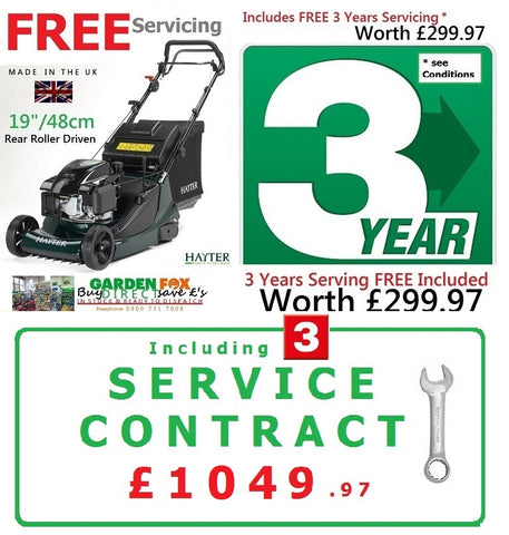FREE Servicing - new £1049.97 Hayter * CLICK & COLLECT or visit & purchase in store * new Hayter Harrier 48 Autodrive Rear Roller MOWER - Code 474A Mower Cost New £1049.97 LA