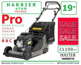 SALE PRICE - £1199.97 - HAYTER * Click & Collect or Purchase in Store * new Hayter Harrier 48 PRO Autodrive BBC Rear Roller 19" MOWER - Code 479B  Honda Engine SOH LA