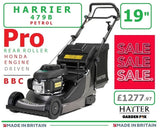 SALE PRICE - £1277.97 - HAYTER * Click & Collect or Purchase in Store * new Hayter Harrier 48 PRO Autodrive BBC Rear Roller 19" MOWER - Code 479C  Honda Engine SOH LA
