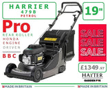 FREE Servicing - new £1499.97 HAYTER **** CLICK & COLLECT or purchase in store **** new HAYTER Harrier 48 PRO Autodrive BBC Rear Roller 19" MOWER - Code 479B  Honda Engine - £1499.97 LA