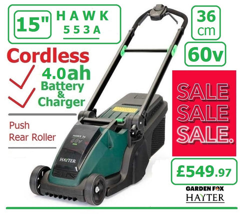 Hayter shop electric mower