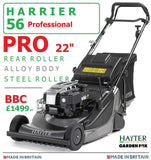 SALE best PRICE £1499.97 * - HAYTER * CLICK & COLLECT or visit & purchase in store * new PRO Hayter Harrier 56 Autodrive BBC Rear Roller 22" MOWER - Code 579C SOH LA