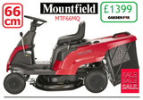 SALE PRICE - £1399.97* - MOUNTFIELD MTF66MQ -* CLICK & COLLECT or visit & purchase in store for local delivery* - Mountfield MTF66MQ 66cm Ride On Mower Manual Transmission LA RO