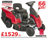 SALE PRICE - £1529.97* - MOUNTFIELD MTF66MQ - CLICK & COLLECT or visit & purchase in store for local delivery* - Mountfield MTF66MQ 66cm Ride On Mower Manual Transmission LA RO