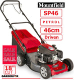 SALE best PRICE - £319.97-  new MOUNTFIELD SP46 Driven Petrol 18" Lawnmower 297411043/M21 - 8008984839090 LA **** PAYPAL & AMEX payments ONLY online or call free on 0800 731 7008 to pay via VISA MASTERCARD ****