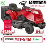 SALE PRICE - £1649.97* CLICK & COLLECT or visit & purchase in store for local delivery * - new MOUNTFIELD MTF84M Collector Manual Transmission Key Start Ride on MOWER Side Grass Collector 33"/84cm RO