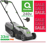 SALE PRICE £79.97 QGarden Mains Electric 240v Lawnmower 33cm 1200w QG33-1200 5055661904131