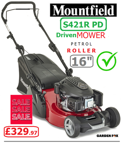 SALE best PRICE - £329.97* CLICK & COLLECT or Visit store and Purchase in store - MOUNTFIELD SP421R PD Driven 16" Rear Roller Petrol Mower 299434043/M19  £329.97 LA