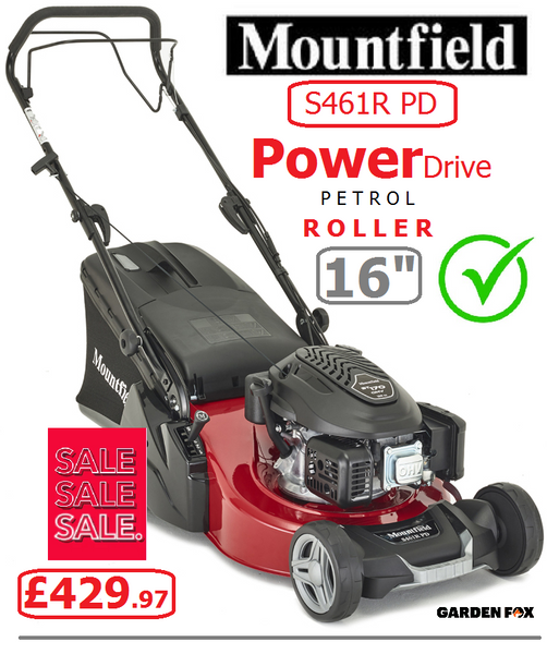 Petrol lawn mower with rear roller for sale sales