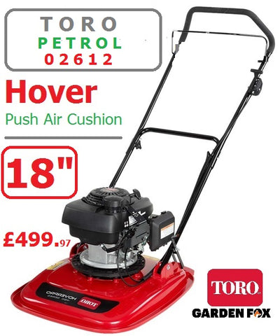 SALE PRICE - £499.97 - TORO ****CLICK & COLLECT or visit and purchase in store**** new Toro Hover PRO 450 Petrol Hover Lawn Mower 02612 LA £499.97