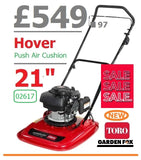 SALE PRICE - £549.97* TORO ****CLICK & COLLECT or visit and purchase in store**** new TORO Hover PRO 550 Petrol Hover Lawn Mower 02617 Honda Engine LA