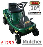 new £1299.97* - *Click & Collect/Buy in store for Local Delivery* - new WEBB 12530 30" Key Start Ride On Mower 30" Mulcher CUT Manual Transmission LA RO