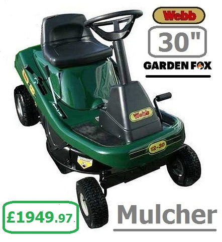 new £1849.97(-5%)* - *Click & Collect/Buy in store for Local Delivery* - new WEBB 12530 30" Key Start Ride On Mower 30" Mulcher CUT Manual Transmission LA RO