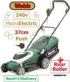 new WEBB Supreme WEER37RR 37cm Rear Roller PUSH 240v Corded Mower 5055661905411 LA **** PAYPAL payments ONLY online **** for ALL CARD PAYMENTS call our sales team on - 01787 313488 - to pay via VISA MASTERCARD AMEX  ****
